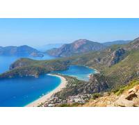 adrium Quadro in alluminio composito 90 x 60 cm: splendidi paesaggi naturali nelle montagne della Turchia. Il sentiero licico è famoso tra gli escursionisti. (187055562)