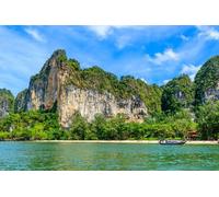 adrium Quadro in legno 60 x 40 cm: Railay West Beach con splendida formazione rocciosa e paesaggio nella provincia di Krabi ? costa tropicale con (131831293)