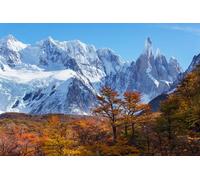 adrium Quadro poster 80 x 50 cm: famosa bella vetta Cerro Torre nelle montagne della Patagonia, Argentina. Splendidi paesaggi montani in Sud America. (238832001)