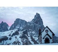 adrium Quadro poster 80 x 50 cm: rotolo Passo nelle Dolomiti, Italia (244106755)