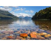 adrium Quadro poster 90 x 60 cm: splendidi paesaggi montani in Patagonia. Lago di montagna in Argentina, Sud America (228823316)