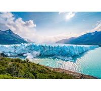 adrium Quadro su tela 140 x 90 cm: il ghiaccio si è rotto presso l'esperto Moreno Glacier nel parco nazionale dei ghiacciai vicino a El Calafate, Patagonia Argentina, (147935678)