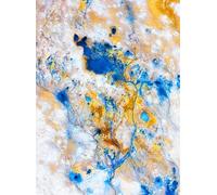 adrium Quadro su tela 70 x 100 cm: Vista aerea dell'Islanda. Paesaggio aereo sopra il fiume nella valle del geyser. Paesaggio islandese dall'aria. Luogo famoso (146481679)