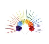 Adrosstoller Majestic - Fascia per capelli con fiori delicati, per costumi gotici medievali fantasy, come descritto, come descritto