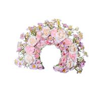 Adrosstoller Rosario con fiori da spiaggia, ghirlande, ghirlande, fascia per capelli per donne e ragazze