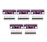 ADS1015 12-bit I2C modulo ADC Bundle di 5, ampio intervallo di tensione 2.0V a 5.5V, modalità continua a bassa potenza, spegnimento automatico in modalità single-shot (viola)