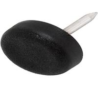 Adsamm Feltrini PG-N-BL-15-100 in plastica con chiodo Nero Ø 15 mm – 100 pezzi