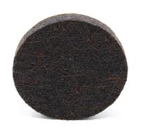 Adsamm® / 100 x feltrini autoadesivi ad alta densità / marrone / Ø 36 mm / tondi / piedini in feltro extra compatto da 5.5 mm di spessore / pad protettivi per arredi Adsamm® Quality