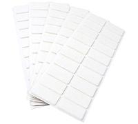 Adsamm® / 100 x feltrini autoadesivi/Bianco / 20x40 mm/Rettangolare/piedini per mobili in feltro da 3.5 mm di spessore/pad protettivi per arredi