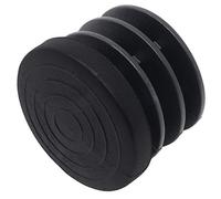 Adsamm® / 100 x puntali alettati a incastro/neri/Ø 26-28 mm/tondi/piedini in polietilene per gambe di mobili in tubolare/puntali protettivi per arredi Adsamm® Quality