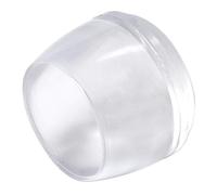 Adsamm® / 100 x puntali avvolgenti esterni/trasparenti/Ø 19-20 mm/tondi/piedini in PVC per gambe di mobili tonde/puntali protettivi per arredi Adsamm® Quality