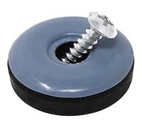 Adsamm® / 100 x scivoli in PTFE con vite / grigio azzurri / Ø 30 mm / tondi / pad in PTFE e gomma con vite / piedini protettivi per arredi Adsamm® Quality