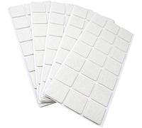 Adsamm® / 105 x feltrini autoadesivi/Bianco / 30x30 mm/Quadrato/piedini per mobili in feltro da 3.5 mm di spessore/pad protettivi per arredi