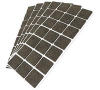 Adsamm® / 105 x feltrini autoadesivi/Marrone / 30x30 mm/Quadrato/piedini per mobili in feltro da 3.5 mm di spessore/pad protettivi per arredi