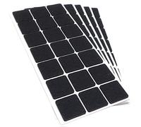 Adsamm® / 105 x feltrini autoadesivi/Nero / 30x30 mm/Quadrato/piedini per mobili in feltro da 3.5 mm di spessore/pad protettivi per arredi