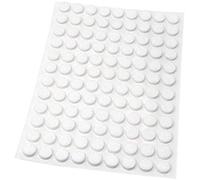 Adsamm® / 108 x feltrini autoadesivi/Bianco/ø 10 mm/Rotondo/piedini per mobili in feltro da 3.5 mm di spessore/pad protettivi per arredi