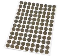 Adsamm® / 108 x feltrini autoadesivi/Marrone/ø 10 mm/Rotondo/piedini per mobili in feltro da 3.5 mm di spessore/pad protettivi per arredi