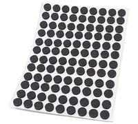 Adsamm® / 108 x feltrini autoadesivi/Nero/ø 10 mm/Rotondo/piedini per mobili in feltro da 3.5 mm di spessore/pad protettivi per arredi
