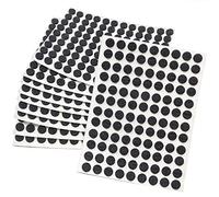 Adsamm® / 1080 x feltrini autoadesivi/Nero/ø 10 mm/Rotondo/piedini per mobili in feltro da 3.5 mm di spessore/pad protettivi per arredi