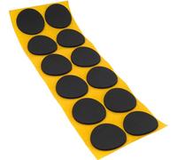 Adsamm® / 12 x antiscivolo autoadesivi/neri/Ø 40 mm/tondi/piedini adesivi antisdrucciolo in gomma espansa EPDM/cuscinetti protettivi per arredi Adsamm® Quality