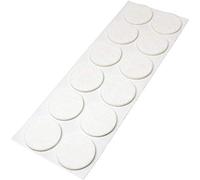 Adsamm® / 12 x feltrini autoadesivi/Bianco/ø 40 mm/Rotondo/piedini per mobili in feltro da 3.5 mm di spessore/pad protettivi per arredi