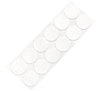 Adsamm® / 12 x feltrini autoadesivi ultrasottili/Bianco/ø 40 mm/Rotondo/piedini per mobili in feltro extra fine da 1.5 mm di spessore/pad protettivi per arredi