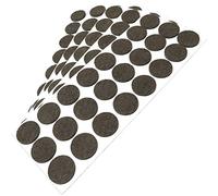 Adsamm® / 120 x feltrini autoadesivi/Marrone/ø 28 mm/Rotondo/piedini per mobili in feltro da 3.5 mm di spessore/pad protettivi per arredi