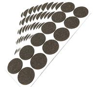 Adsamm® / 120 x feltrini autoadesivi/Marrone/ø 34 mm/Rotondo/piedini per mobili in feltro da 3.5 mm di spessore/pad protettivi per arredi