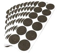 Adsamm® / 120 x feltrini autoadesivi/Marrone/ø 40 mm/Rotondo/piedini per mobili in feltro da 3.5 mm di spessore/pad protettivi per arredi