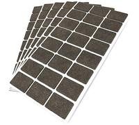 Adsamm® / 120 x feltrini autoadesivi/Marrone / 25x35 mm/Rettangolare/piedini per mobili in feltro da 3.5 mm di spessore/pad protettivi per arredi