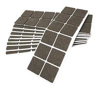 Adsamm® / 120 x feltrini autoadesivi/Marrone / 35x35 mm/Quadrato/piedini per mobili in feltro da 3.5 mm di spessore/pad protettivi per arredi