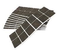 Adsamm® / 120 x feltrini autoadesivi/Marrone / 40x40 mm/Quadrato/piedini per mobili in feltro da 3.5 mm di spessore/pad protettivi per arredi