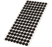 Adsamm® / 128 x feltrini autoadesivi/Nero/ø 12 mm/Rotondo/piedini per mobili in feltro da 3.5 mm di spessore/pad protettivi per arredi