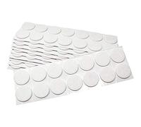 Adsamm® / 140 x feltrini autoadesivi/Bianco/ø 32 mm/Rotondo/piedini per mobili in feltro da 3.5 mm di spessore/pad protettivi per arredi