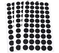 Adsamm® / 150 x feltrini autoadesivi ultrasottili/Nero/ø 16 mm/Rotondo/piedini per mobili in feltro extra fine da 1.5 mm di spessore/pad protettivi per arredi