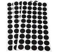 Adsamm® / 150 x feltrini autoadesivi ultrasottili/Nero/ø 20 mm/Rotondo/piedini per mobili in feltro extra fine da 1.5 mm di spessore/pad protettivi per arredi