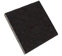 Adsamm® / 16 x feltrini autoadesivi ad alta densità / marrone / 50x50 mm / quadrati / piedini in feltro extra compatto da 5.5 mm di spessore / pad protettivi per arredi Adsamm® Quality