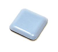 Adsamm® / 16 x scivoli autoadesivi in PTFE / grigio azzurri / 24x24 mm / quadrati / pad adesivi in PTFE e gomma da 5 mm di spessore / piedini protettivi per arredi Adsamm® Quality