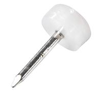 Adsamm® / 16 x scivoli in plastica con chiodo | Ø 0,39'' (Ø 10 mm) | bianco | rotondo | cursori mobili di alta qualità con chiodo by Adsamm®
