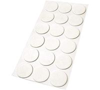 Adsamm® / 18 x feltrini autoadesivi/Bianco/ø 36 mm/Rotondo/piedini per mobili in feltro da 3.5 mm di spessore/pad protettivi per arredi