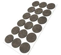 Adsamm® / 18 x feltrini autoadesivi/Marrone/ø 36 mm/Rotondo/piedini per mobili in feltro da 3.5 mm di spessore/pad protettivi per arredi