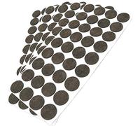 Adsamm® / 180 x feltrini autoadesivi/Marrone/ø 24 mm/Rotondo/piedini per mobili in feltro da 3.5 mm di spessore/pad protettivi per arredi