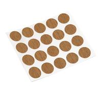 Adsamm® / 20 x copriforo autoadesivi ultrasottili / noce / Ø 13 mm / tondi / cover adesivi per mobili e superfici / adesivi coprivite per arredi Adsamm® Quality