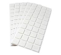 Adsamm® / 200 x feltrini autoadesivi/Bianco / 25x25 mm/Quadrato/piedini per mobili in feltro da 3.5 mm di spessore/pad protettivi per arredi