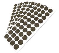 Adsamm® / 200 x feltrini autoadesivi/Marrone/ø 18 mm/Rotondo/piedini per mobili in feltro da 3.5 mm di spessore/pad protettivi per arredi