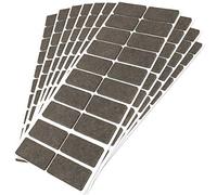 Adsamm® / 200 x feltrini autoadesivi/Marrone / 20x40 mm/Rettangolare/piedini per mobili in feltro da 3.5 mm di spessore/pad protettivi per arredi