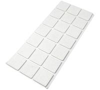 Adsamm® / 21 x feltrini autoadesivi/Bianco / 30x30 mm/Quadrato/piedini per mobili in feltro da 3.5 mm di spessore/pad protettivi per arredi