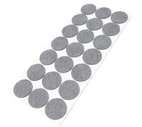 Adsamm® / 21 x feltrini autoadesivi/Grigio/ø 30 mm/Rotondo/piedini per mobili in feltro da 3.5 mm di spessore/pad protettivi per arredi