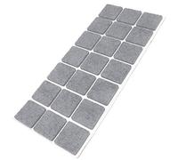 Adsamm® / 21 x feltrini autoadesivi/Grigio / 30x30 mm/Quadrato/piedini per mobili in feltro da 3.5 mm di spessore/pad protettivi per arredi