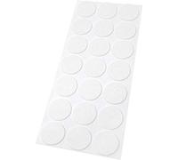 Adsamm® / 21 x feltrini autoadesivi ultrasottili/Bianco/ø 30 mm/Rotondo/piedini per mobili in feltro extra fine da 1.5 mm di spessore/pad protettivi per arredi